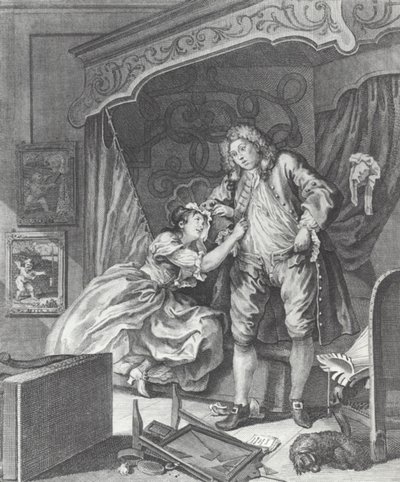 Femme devenant prostituée en Angleterre au 18e siècle - William (after) Hogarth