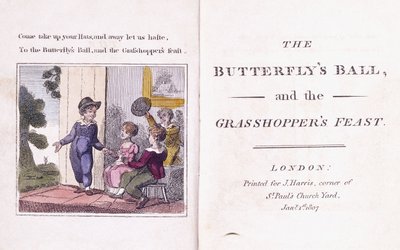 Frontispice illustré du livre pour enfants, 