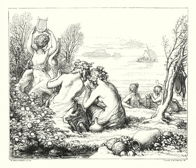 Les Fées de la mer - William (after) Mulready
