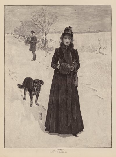 Le gel (gravure) - William (after) Rainey