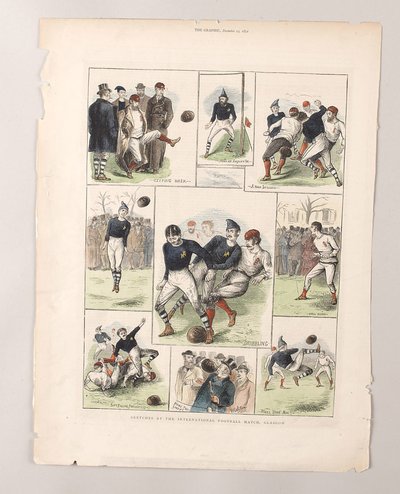 Croquis au match de football international, Glasgow - William (after) Ralston