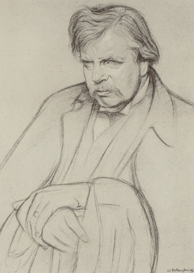 G K Chesterton - William (after) Rothenstein