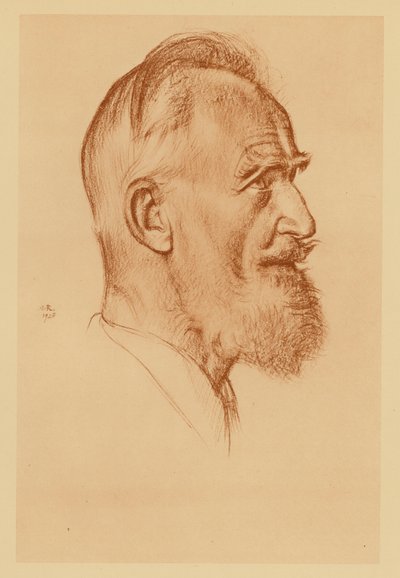 Portrait de George Bernard Shaw - William (after) Rothenstein