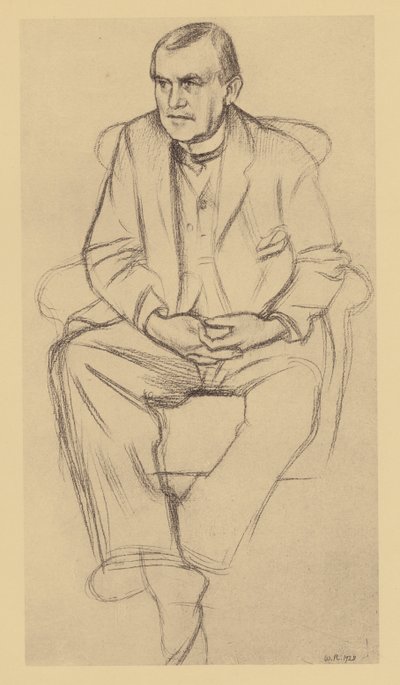 Portrait de Philip Wilson Steer - William (after) Rothenstein
