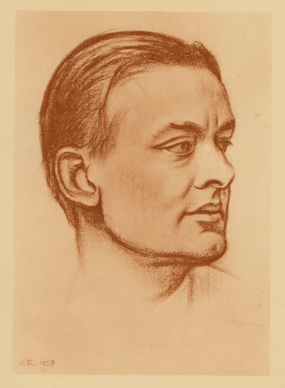 Portrait de T. S. Eliot - William (after) Rothenstein