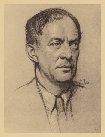 Portrait de Walter de la Mare - William (after) Rothenstein