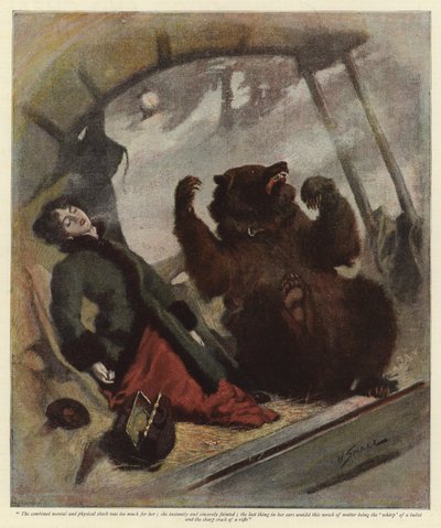 Une nuit sur la crête (lithographie en couleur) - William (after) Small