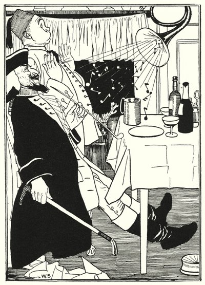 Illustration pour les Aventures du Baron de Münchhausen - William (after) Strang