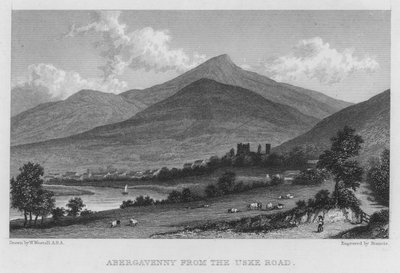 Abergavenny depuis la route d
