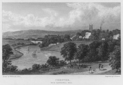 Chester, depuis Barrelwell Hill - William (after) Westall