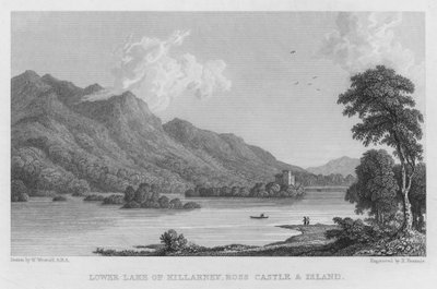 Lac inférieur de Killarney, château et île de Ross - William (after) Westall