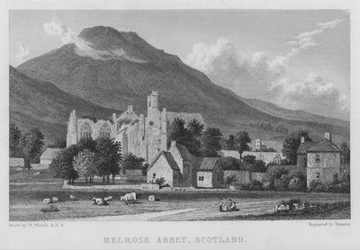 Abbaye de Melrose, Écosse - William (after) Westall