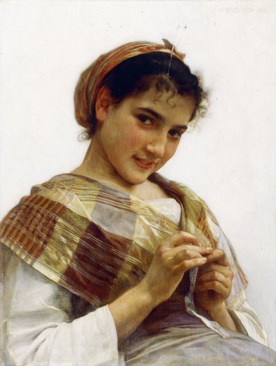 Une fille bretonne - William Adolphe Bouguereau