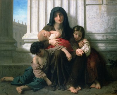 Charité ou La famille indigente, 1865 - William Adolphe Bouguereau