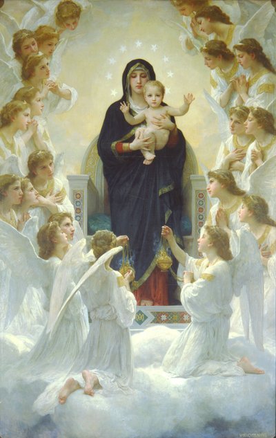 La Reine des anges ou La Vierge aux anges - William Adolphe Bouguereau