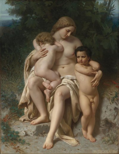 La première querelle de Caïn et Abel, 1861 - William Adolphe Bouguereau