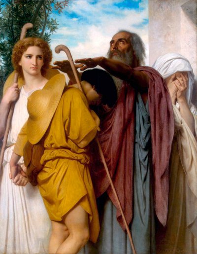 Tobias disant au revoir à son père, 1860 - William Adolphe Bouguereau