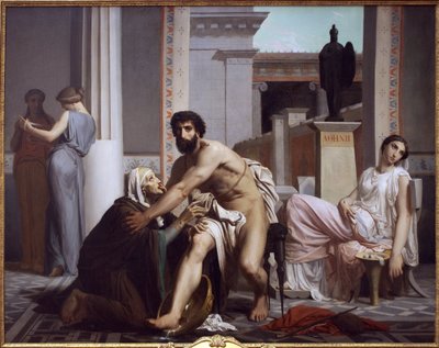 Ulysse reconnu par sa nourrice, Euryclée - William Adolphe Bouguereau