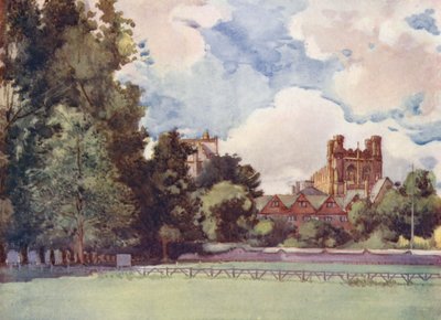 Christchurch Meadows, le lieu de villégiature à la mode lorsque "Tom Brown" et "Verdant Green" étaient étudiants - William Ainsworth Wildman