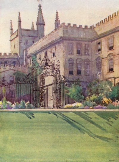 New College depuis le jardin - William Ainsworth Wildman
