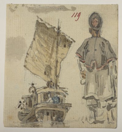 119 Études de bateaux et de figures, d