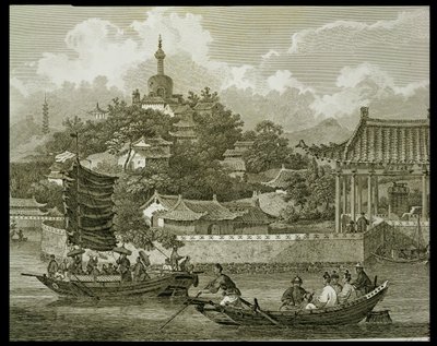 Vue des jardins du palais impérial, Pékin, (détail), gravé par Samuel Smith, pub. par G. Nicol, 1796 - William Alexander