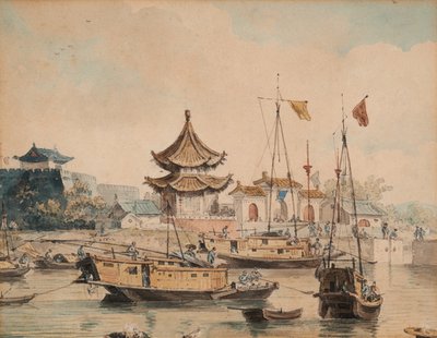 Scène chinoise (Temple et Shinsan) - William Alexander