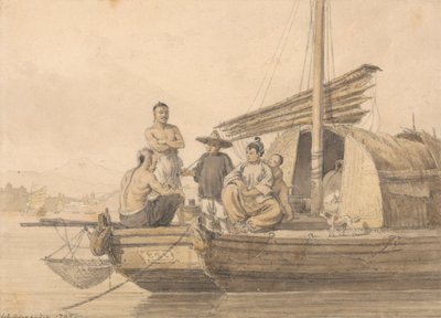 Pêcheurs sur une jonque - William Alexander