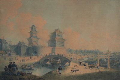 Ville de Pékin, Ping Tze Muen, une des portes occidentales de Pékin - William Alexander