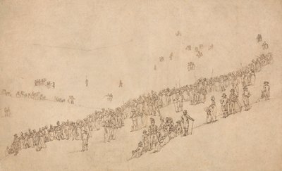 Étude pour le dîner à Mote Park, Maidstone après la revue royale des volontaires du Kent le 1er août 1799 - William Alexander