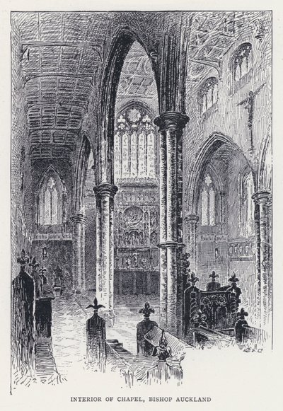 Intérieur de la chapelle, Bishop Auckland - William Alexander Ansted