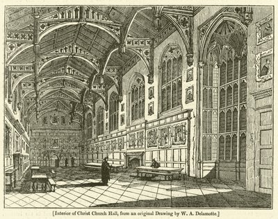 Intérieur de la salle de Christ Church - William Alfred Delamotte