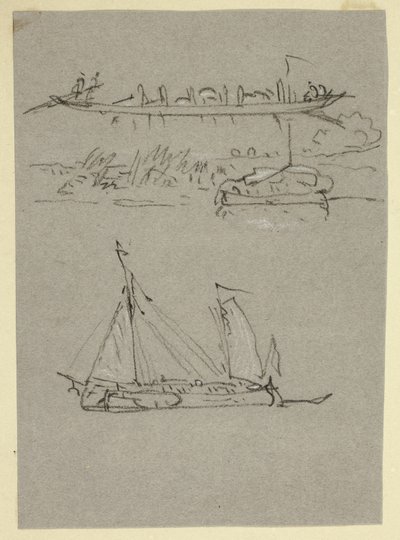 Scènes de rivière - William Alfred Delamotte