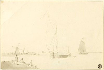 Scène de la côte néerlandaise - William Anderson