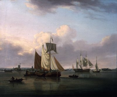 Navires au large de Deptford - William Anderson