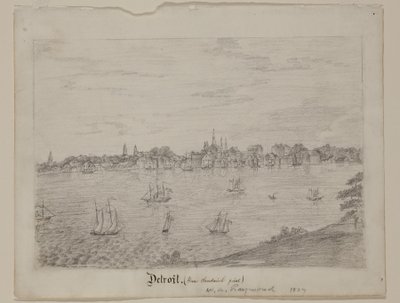 Détroit, c.1837 - William Asa Raymond