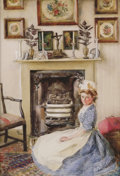 Noircir la grille du foyer, 1907 - William B. E. Rankin