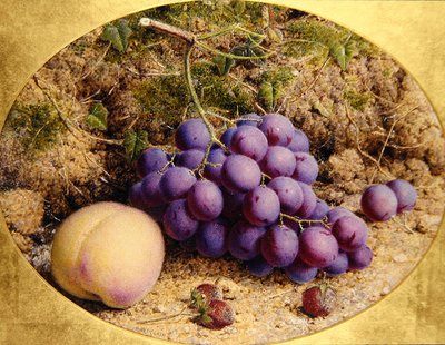 Raisins et pêche sur une berge mousseuse - William B. Hough