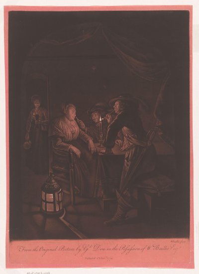 Compagnie dans une taverne à la lumière des bougies - William Baillie