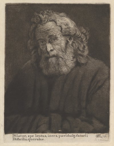 Vieil homme à la longue barbe, 1761 - William Baillie