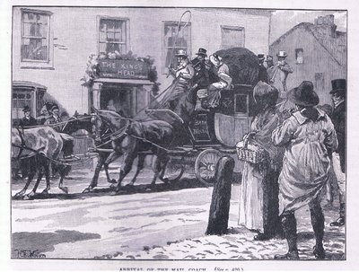 Arrivée de la diligence - William Barnes Wollen