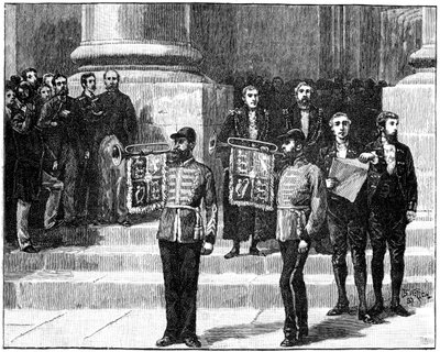 Hérauts à Mansion House proclamant la reine impératrice des Indes, Londres, mai 1876 - William Barnes Wollen