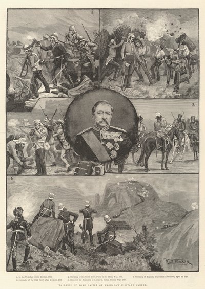 Incidents de la carrière militaire de Lord Napier de Magdala - William Barnes Wollen