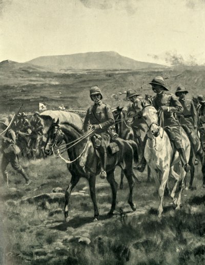 Lord Roberts et son état-major sur le veldt approchant Pretoria, 1901 - William Barnes Wollen