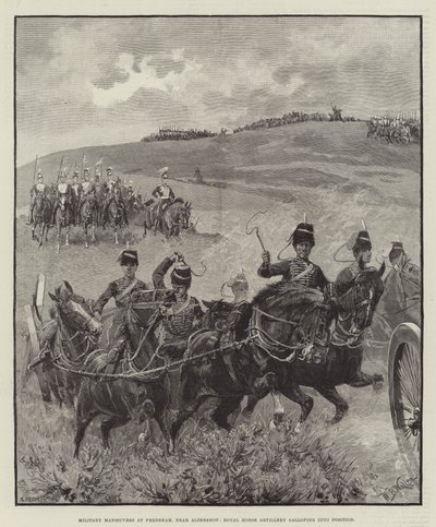 Manœuvres militaires à Frensham, près d