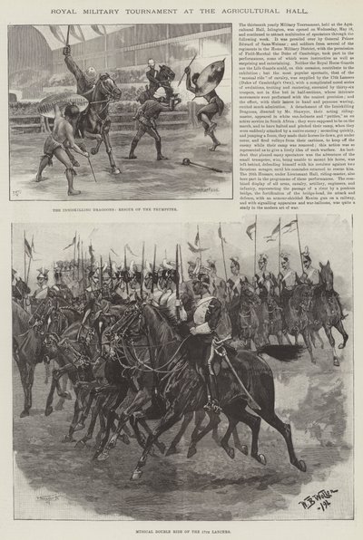 Tournoi militaire royal au Agricultural Hall - William Barnes Wollen