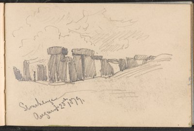Stonehenge, 25 août 1879 - William Barnes Wollen