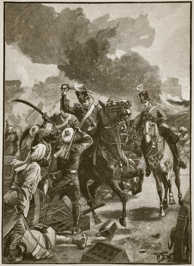 Thackwell à Sobraon, 1846, illustration de 