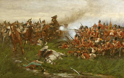 Le 28e (1er régiment de Gloucestershire) à Waterloo - William Barnes Wollen