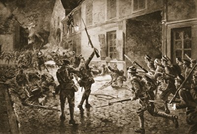Les Coldstream Guards à Landrecies, août 1914 - William Barnes Wollen